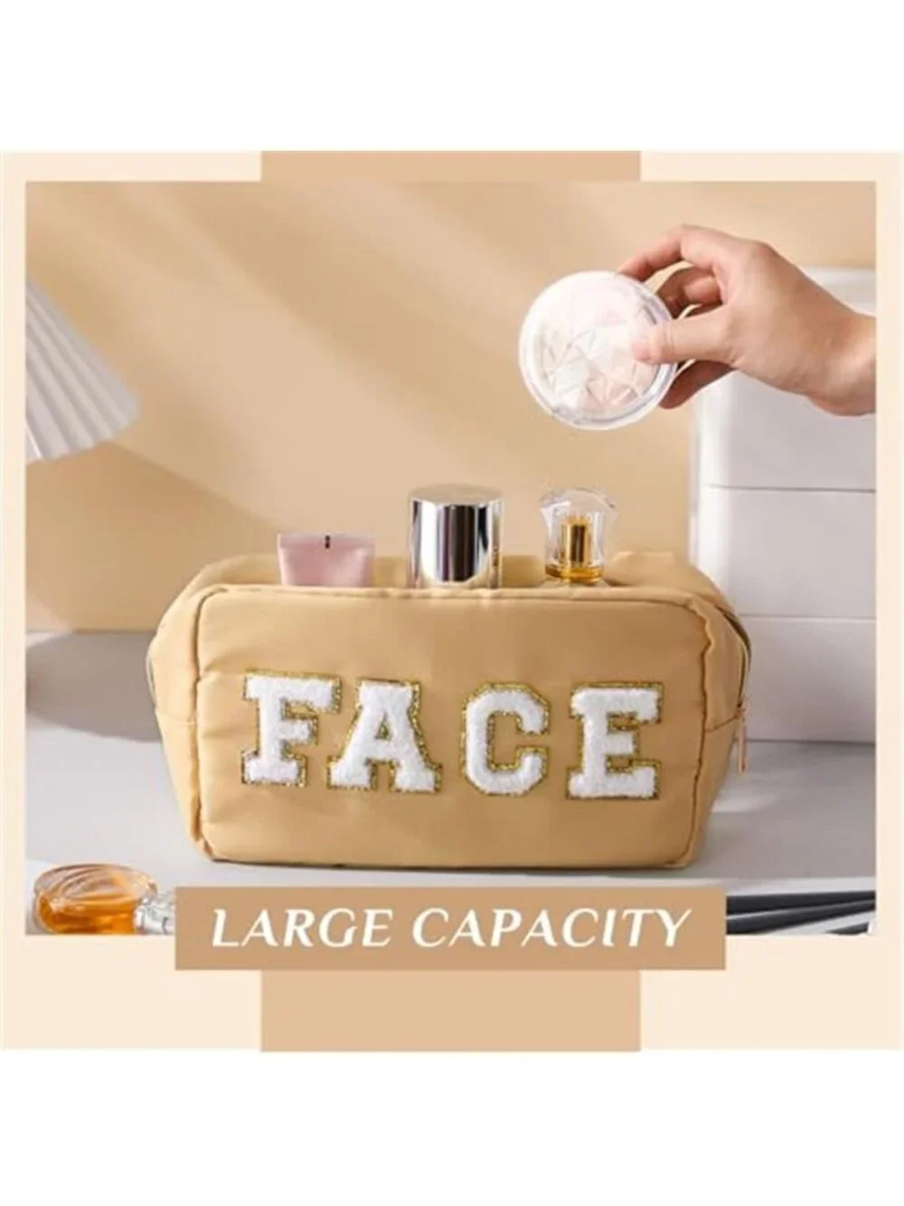 4 Piece Travel Makeup Bag Set Waterproof Cosmetic Toiletry Organizer Pouches
